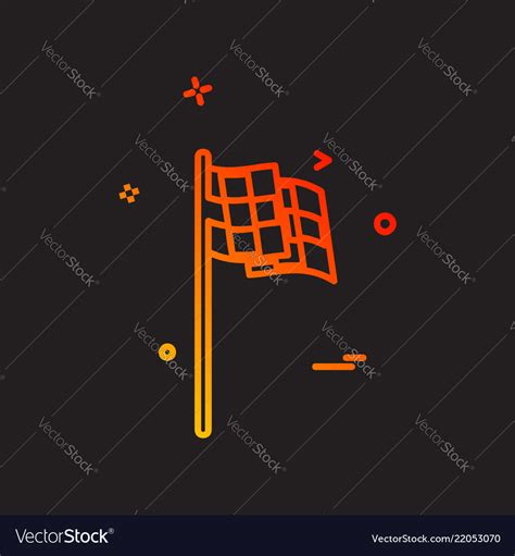 Flag icon design Royalty Free Vector Image - VectorStock