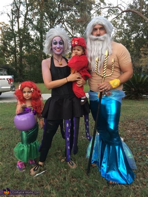 The Little Mermaid Crew Family Costume