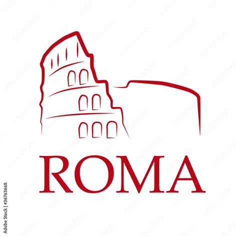 Drawing Logo Roma # Vector Stock Vector | Adobe Stock