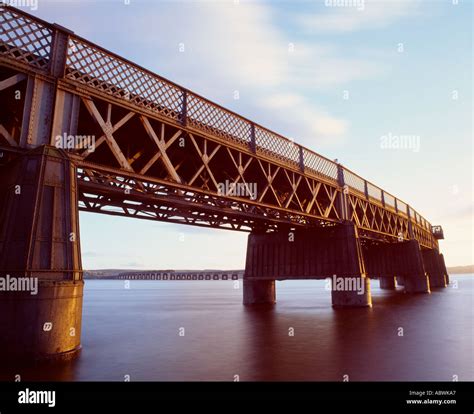 The Tay Bridge also called the Tay Rail Bridge Dundee City Scotland ...