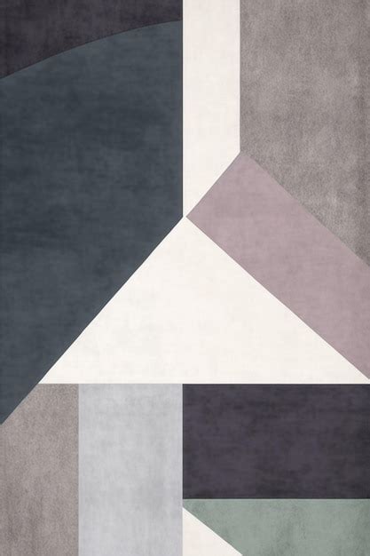 Premium AI Image | A rug with a geometric design on it