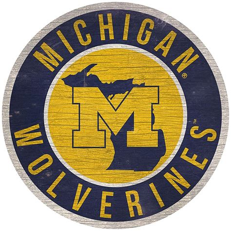 Officially Licensed NCAA Michigan 12" Wood Circle - 9798637 | HSN ...
