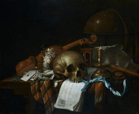 CORNELIS NORBERTUS GYSBRECHTS | VANITAS STILL LIFE WITH A SKULL, SHEET ...