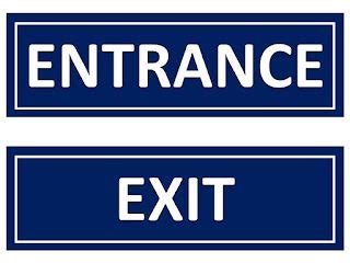 Entrance and Exit Signages | School signage, Signage, Health and safety poster