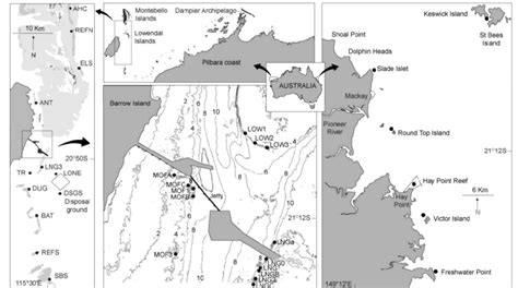 Location map showing Barrow Island situated in a clear-water... | Download Scientific Diagram