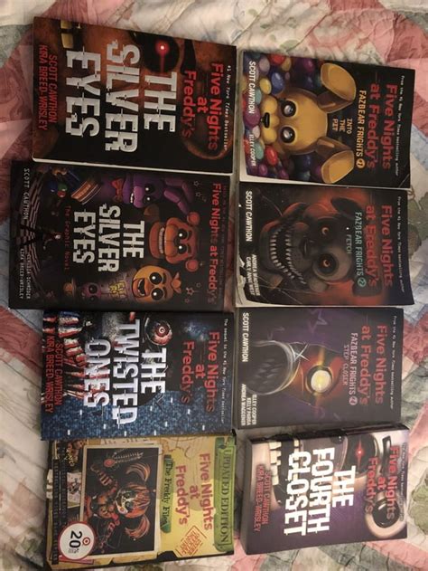 My current collection of fnaf books! (1:35 AM coming in the mail) : r/fivenightsatfreddys