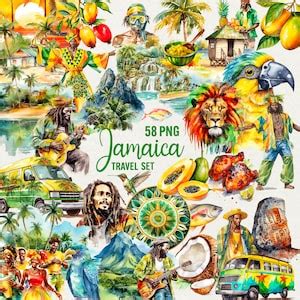 Jamaica Clipart, Summer Travel Clip Art, 58 Png Ocean Islands ...