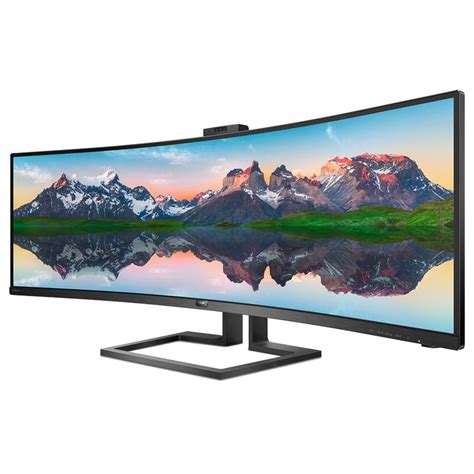 Philips 499P9H - Monitor UltraWide Curvo 49 Pulgadas - QHD - Webcam Integrada