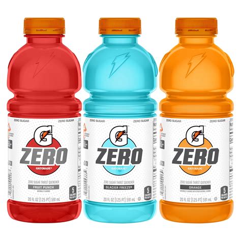 Gatorade G Zero Sugar Classic Variety Pack Thirst Quencher Sports Drink, 20 oz, 12 Pack Bottles ...