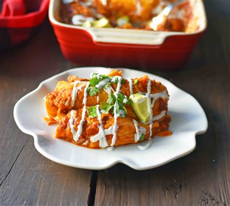 Red Chile Chicken Enchiladas – Modern Honey