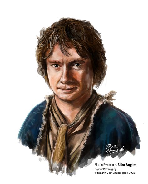 ArtStation - Bilbo Baggins Potrait Painting