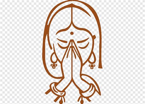 Namaste Logo Hindi Handshake, face, leaf png | PNGEgg