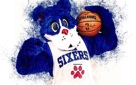 Download wallpapers Franklin, official mascot, Philadelphia 76ers, 4k ...