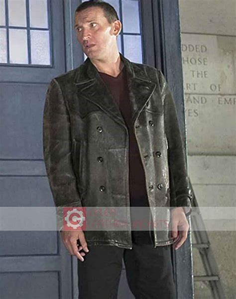 Christopher Eccleston Doctor Who Leather Jacket | Black Coat