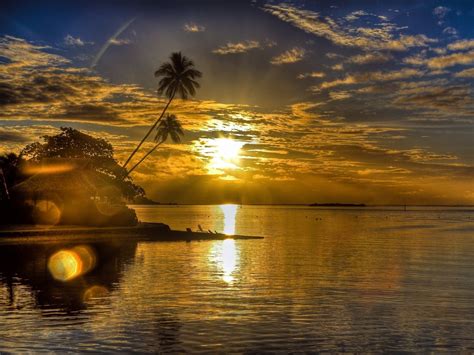 Island Sunrise Wallpapers - 4k, HD Island Sunrise Backgrounds on ...