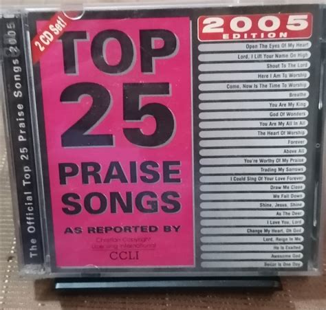 TOP 25 PRAISE SONGS CD, Hobbies & Toys, Music & Media, Music Scores on Carousell