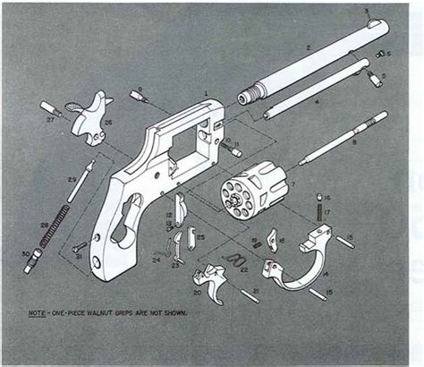 Single Action Revolver Diagram