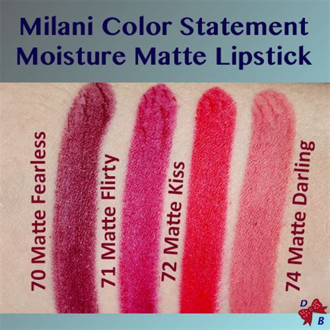 Beauty Review : Milani Color Statement Matte Lipsticks