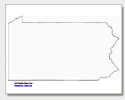 Printable Pennsylvania Maps | State Outline, County, Cities