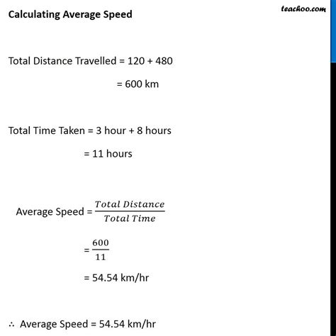 Average Speed - Formula, Examples, Questions - Teachoo - Concepts