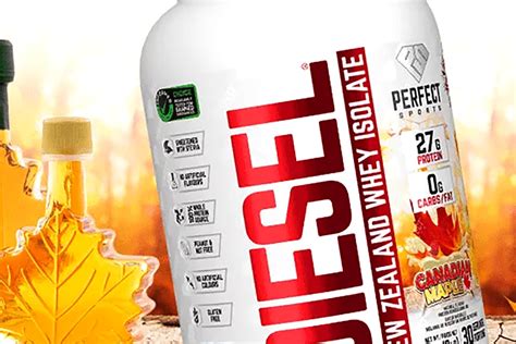 Perfect Sports limited Canadian Maple Diesel protein powder