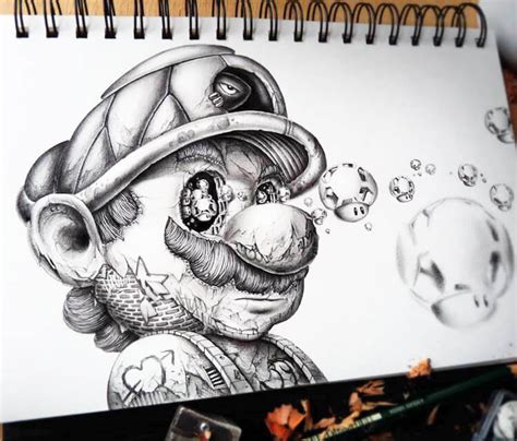 Super Mario sketch by Pez Art | No. 690