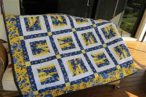 Blue and yellow quilt | Yellow quilts, Quilts, Quilt patterns