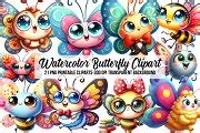 Watercolor Butterfly Clipart | Illustrations ~ Creative Market