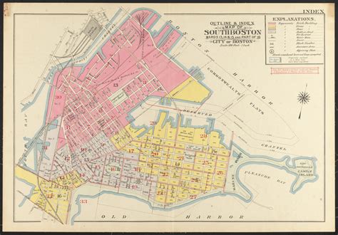 Outline & index map of South Boston, wards 13, 14, & 15, and part of 16, city of Boston - Norman ...