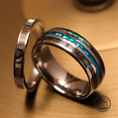 Tungsten Wedding Ring Sets | Hawaiian Wedding Rings Sets – LovinHawaii