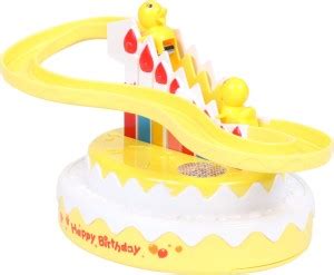 Planet of Toys Duck Climb Stairs Rotary Slide Cake Track Toy for baby ...