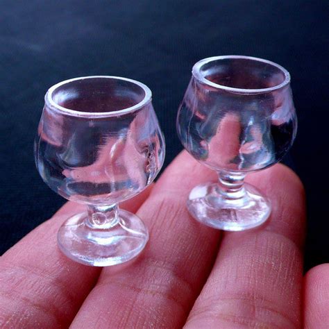 Dollhouse Wine Glasses | Miniature Brandy Snifter | Doll House Cognac | MiniatureSweet | Kawaii ...