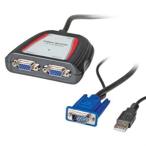 VALUE Portabler VGA Video-Splitter, 2fach, 250MHz - SECOMP GmbH