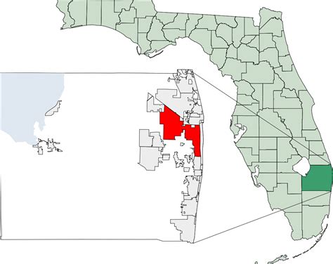 Palm Beach county map