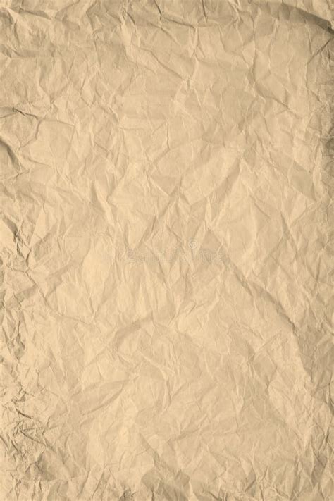 Brown Crumpled Paper Background Stock Image - Image of paper, backdrop ...