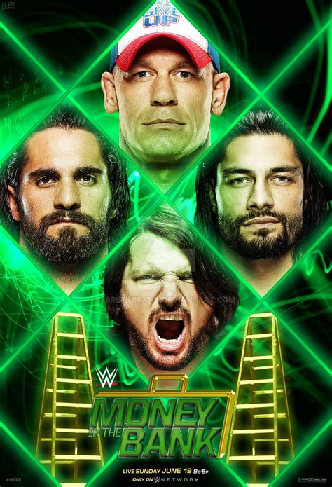 WWE Money in the Bank 2016 Custom Poster by BrettBrand on DeviantArt