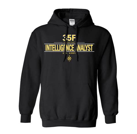 US Army MOS 35f Intelligence Analyst Hooded Sweatshirt - US Army ...