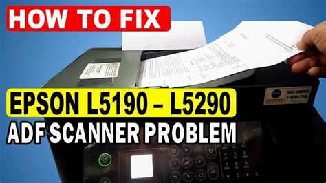 HOW TO FIX EPSON L5190 L5290 ADF SCANNER NOT WORKING CAN`T SCAN/COPY LEGAL PAPER - YouTube