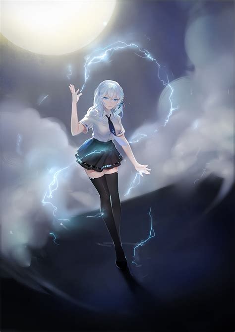 White Hair Anime Girl Ghost - Anime Wallpaper HD