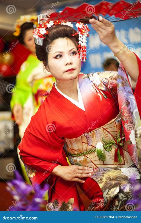 Japanese Traditional Dance Performa Editorial Stock Image - Image: 30685704