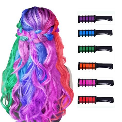 Buy New Hair Chalk Comb Temporary Hair Color Dye for Girls Kids ...