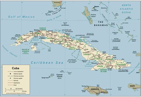 Printable Map Of Cuba
