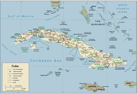 Mapa Politico De Cuba