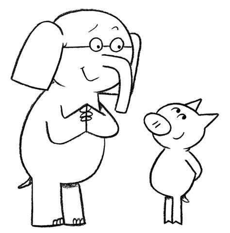 Free Elephant And Piggie Coloring Pages, Download Free Elephant And ...