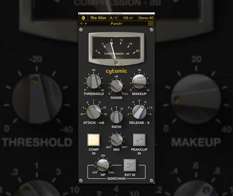 Cytomic The Glue compressor plugin updated to v1.3.18