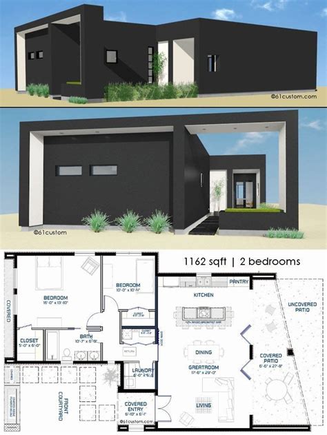 Minecraft Modern House Floor Plan â 16 Modern Two Bedroom House Plans ...