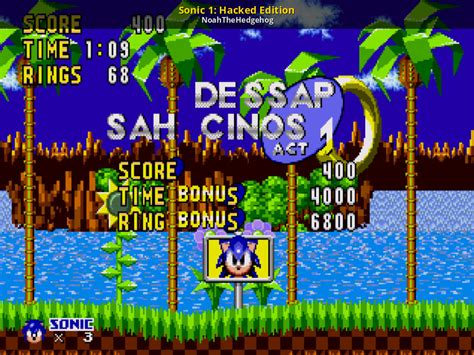 Sonic 1: Hacked Edition [Sonic The Hedgehog (1991)] [Mods]