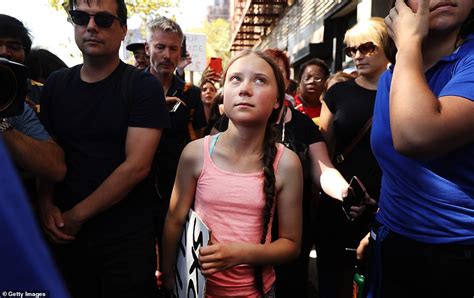 Greta Thunberg, 16, is given a rock star welcome in New York | Daily Mail Online