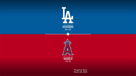 Free download Dodgers at Angels 3292023 Title Slate 03272023 MLBcom ...