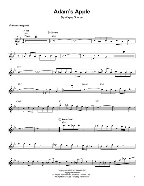 Adam's Apple | Sheet Music Direct